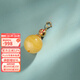 Solitary Potala Palace 925 silver inlaid beeswax pendant, gourd, yellow carved piece, colorful treasure necklace, clavicle chain, amber new Chinese style pendant, beeswax 925 silver pendant