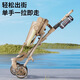 Baby stroller for walking babies 0-3 years old, can sit and lie down, high view, hand push, light and foldable, two-way children's baby stroller, pure coffee color + can sit and lie down + can be pulled + big gift package