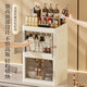 Cosmetic storage box desktop high-end skin care products lipstick perfume compartment organizer bathroom storage shelf white - 3 layers, top can be stored