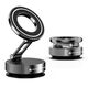 Star rudder 2025 new vacuum suction cup mobile phone holder magnetic wireless charging car navigation portable desktop support without wireless charging - black metal support arm