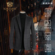 XIKEJIE (XIKEJIE) Light Luxury Luxury Men's Suit Men's Plaid Wool Wool Wool Wool Business Casual Single Traje aristocrático aristocrático Gris [Caja de regalo de alta gama Auténtica] L 175 [Caja de regalo de alta gama Auténtica]
