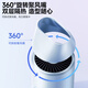 KONKA folding hair dryer, home silent negative ions, high power, non-damaging hair dryer, strong wind, student dormitory, high speed barber shop, second dry, special birthday gift for women and men, blue standard model, foldable + 60 million negative ions + air nozzle