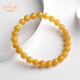 La Yun Feiyin Chicken Fat Yellow Beeswax Bracelet Female Cat's Eye Beads Transfer Beads Amber Bracelet Beads Plain Chain Zodiac Year Gift Without Engraving