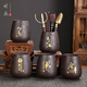 OUHUASHANG Tea Clamps, Six Gentlemen of the Purple Clay Tea Ceremony, Household Kung Fu Tea Sets, Tea Table Tools, Tea Spoons, Tea Art Tea Accessories, Six Gentlemen of the Purple Clay Tea Ceremony - Meditation on Life