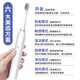 Adult rechargeable fully automatic sonic soft bristled waterproof couple set for men and women, white, with 4 brush heads + stand + storage box