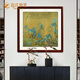 Zhao's Hengxi (ZONLOLV) Chinese ink painting master's pure hand-painted authentic landscape painting collection of water bloom hanging painting restaurant entrance decorative painting thousands of miles of rivers and mountains map feather ink with frame 65cm*65cm