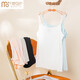 Chaleco de suspender modal para mujeres con fondo interno y fondo exterior, hermosa espalda ajustable elástica de verano delgada camisa tapa sin tirantes sin tirantes