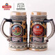 Tsingtao Beer (TsingTao) Tsingtao Beer Museum German-style beer mug ceramic cup authentic Munich beer cultural and creative souvenir gift hand-painted 500ml large capacity