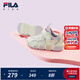 FILA children's sports shoes 2025 autumn new baby Velcro toddler shoes for boys and girls, light lavender purple/milk white-LG 26 inner length 16.0cm