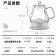 Kamjove Electric Kettle Kettle-Type résistant à la chaleur Verre électrique To-Tove électrique Tapot ménage 0,8 litre Automatique Power-Off bouillonnant bouillonnement électrique Kettle T-717 [Eau bouillante en un clic] 0,8 L