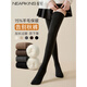 NEARKINS wool over-the-knee socks for women in autumn and winter, extra length and velvet, thickened and warm thigh socks, non-slip, non-falling, high socks, black 1, one size fits all, 35-40 soft waxy wool_extended over the knee_no long johns