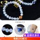 GONMCEAN Sri Lankan Moonstone Bracelet Women's Crystal Buddha Beads Bracelet Silver Jewelry Gift Labradorite Ice Blue Moon Kyanite 8mm