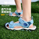 Camel (CAMEL) children's sandals summer outdoor sports beach sandals Baotou anti-kick breathable middle and large children boys and girls blue 37