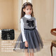 Montagut children's clothing girls design bow sleeveless splicing tutu skirt princess dress trendy dress for older children