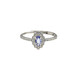 Natural tanzanite ring, crystal clear and sparkling s925 silver ring for your girlfriend, natural tanzanite, adjustable opening