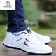 Zapatos para hombres de Woodpecker Summer 2025 Nuevos zapatos de mesa de malla transpirable Zapatos de mesa de viaje delgado Mole de hombres primavera y otoño versátil F9898 Azul [Mesh] 43