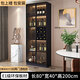 Zhong Zhang Gui wine cabinet light luxury solid wood sideboard glass door display cabinet home integrated wall bookcase new storage custom cabinet 80cm healthy particle board two-door wine compartment model comes with sensor light (installation included)