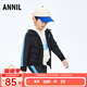 Annil (Annil) shopping mall same style children's clothing boys jacket autumn sports windproof and waterproof black 120 cm