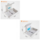 Mesa de cuidado de bebés siboge mesa de pañales plegable de tercer baño bañera multifunción múltiple madre y bebé asiento de seguridad montada en la pared M-B2-2 BGS-247