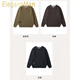 ElegantMan Henry Collar Sweater Men's 2025 New Autumn and Winter Loose Lazy Style Boys' Sweater Tops Men's Trendy Brown M_Suitable-135Jin Jin is equal to 0.5 kg