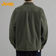 JEEP Jeep shirt men's spring and autumn long-sleeved shirt work jacket loose casual clothes men's military green 4XL