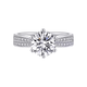 I Do Platinum PT950 Diamond Ring Women's Gypsophila 1 Carat Starlight Queen Cultivated Diamond Wedding Ring Proposal Gift for Girlfriend Starlight Queen 50 Points Diamond No. 13