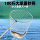 New stainless steel fishing net telescopic pole fishing net folding net head anti-hanging thick super hard large object fishing net fishing gear ultra thick super solid super hard net fishing pole with deepened net head 3m