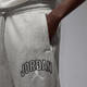 Jordan men's sweatpants are soft and comfortable, loose fit, slit legs, good breathability, gray medium weight, Gray Heather/White, one size fits all | XL