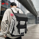 Double Star School Bag Junior High School Male Backpack Female High School College Student Backpack Large Capacity Travel Water-Repellent Computer Bag Gray