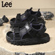 Lee children's shoes summer children's sandals for girls anti-slip soft bottom Velcro breathable beach shoes for boys black 26 recommended foot length 159.5mm