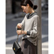 Demana Fashe Impression Winter Irregular Contrast Color Lapel Sweater Metal Button Sheep Wool Sweater Women's Top