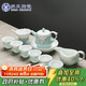 SUSHI CERAMICS Tea Set Yihe Ceramic Kung Fu Tea Set Celadon Hand-painted Gold Tea Cup Teapot Set Holiday Gift Box