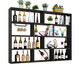 Zhong Zhanggui wall-mounted wine rack simple wine cabinet multi-layer restaurant wall wine rack hotel creative hanging wall cabinet storage rack bookshelf white three-layer 100x100 deep 20cm