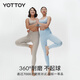 Yottoy cloud pants 4.0 micro-pressure yoga pants women's high-waist butt lift fitness Pilates suit sports outer wear spring gray S _ Recommended 44-50kg