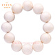 Layun Feiyin natural collection-grade mammoth ivory bracelet for men with full pattern of ice material single circle Buddha bead bracelet for elders and husband 18mm mammoth ivory plain bead bracelet (high-end ice material)