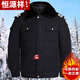 Hengyuanxiang Security Clothing, Security Cotton Clothes, Winter Thickened Short Security Coats, Multi-Functional Coldproof Cotton Clothes Jackets, Duty Cotton Jackets, Thickened Cotton Clothes + Security Accessories 160 (recommended 100 Jin Jin is equal to less than 0.5 kg)