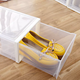 Yusenyi Extraordinary Household Products Shoe Box Drawer-type assembly-free dust-proof transparent plastic thickened men's and women's sneaker storage box can be stacked 2 pieces for men (transparent drawer model) 25.7x36.8x15.7cm