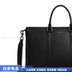 COACH Fashionable and Versatile Trend 42 Goose Briefcase Large Men's Christmas Gift Black Basic Pack (Bag + Dust Bag)
