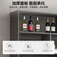 Yusenyi Wine Cabinet Partition Cabinet Home Wall Porch Simple Entry Door Shoe Cabinet Integrated Living Room Sideboard Cabinet Storage Cabinet Includes Entry Double Door 100 Teak Color