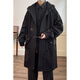 Karuwei 300 Jin Jin is equal to 0.5 kg. Extra large size medium-length windbreaker men's fat hooded cotton coat men's 2025 new work coat black 7XL recommended 240-270 Jin Jin is equal to 0.5 kg