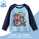 Oxygen Zootopia 2 Long Sleeve T-Shirt Cotton Zootopia Clothes Children's Nick Judy Boys Top Light Blue-Zootopia 130 cm