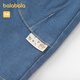 巴拉巴拉宝宝裤子男童牛仔裤秋冬加绒裤保暖新款潮酷时尚帅气有型 牛仔中蓝88201 90