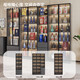 Zhong Zhanggui glass small wine cabinet living room wall display cabinet storage cabinet light luxury red wine cabinet household small wine storage cabinet 40x32x200 single cabinet dark gray delivery to home