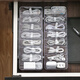 Haofanjie Mobiltelefondaten Kabelspeicherbox Ladekasten Desktop Organisation Kabel Box Drahtkasten Stromkabel Speicherartefakt 8 Gitter mit Abdeckung Transparent Modell 1 Pack