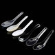Huanong Jia Huahua Disposable Spoon Transparent Plastic Spoon Rice Spoon Dessert Spoon Takeaway Spoon 2000 Single Pack - Transparent Crystal Spoon 1000