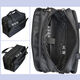 OTHER crossbody bag, Oxford cloth computer bag, business briefcase, handbag, large capacity shoulder bag, men's wear-resistant tool bag, black large size 17 inches, expandable to 43*32*16-20