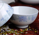 Topology old-fashioned bowl that is not hot red azalea old-fashioned bowl household ceramic rice bowl 10 pieces 6-inch noodle bowl rich peony 4 pieces