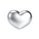 Plain bamboo pure silver 9999 love heart silver ornaments heart/love 100g collection gift investment