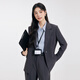 Dajiashi Gray Suit Suit Women's Formal Wear College Teacher Interview Professional Wear Small Ladies Commuting Suit Jacket Gray Suit One Button S Suitable for 90-105 Jin Jin equals 0.5 kg Wearable, True to Size