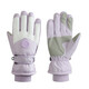 
Huachen Sheep Ski Gloves for Winter Warm Men and Women Couples Outdoor Riding Gloves Water-splashing and Anti-Slip Plus Fleece Thickened Touch Screen Women's Pink <Round Mark> All Size